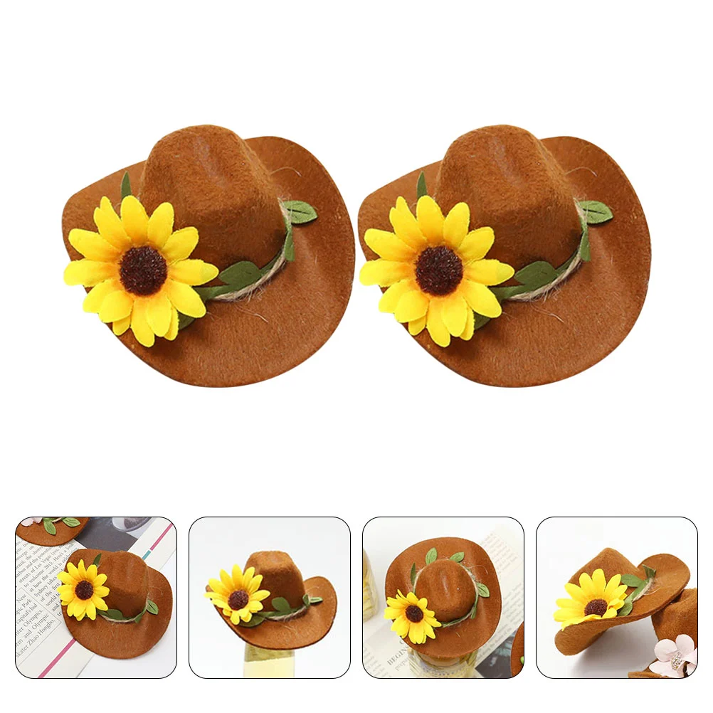 2 Pcs Mini Mexican Sombrero Hats Bottle Cap Ornament Decors Toppers Straw Cowboy Covers Party Props Delicate Lovers
2 Pcs Mini Mexican Sombrero Hats Bottle Cap Ornament Decors Toppers Straw Cowboy Covers Party Props Delicate Lovers