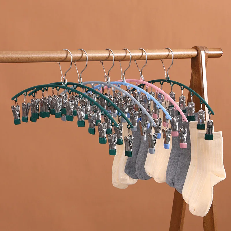 2Pcs Hats Socks Bra Clothing Rack Hook 8 Clips Closet Organization Storage Children's Scarf Trouser Hanger Wardrobe Accessories
2Pcs Hats Socks Bra Clothing Rack Hook 8 Clips Closet Organization Storage Children's Scarf Trouser Hanger Wardrobe Accessories