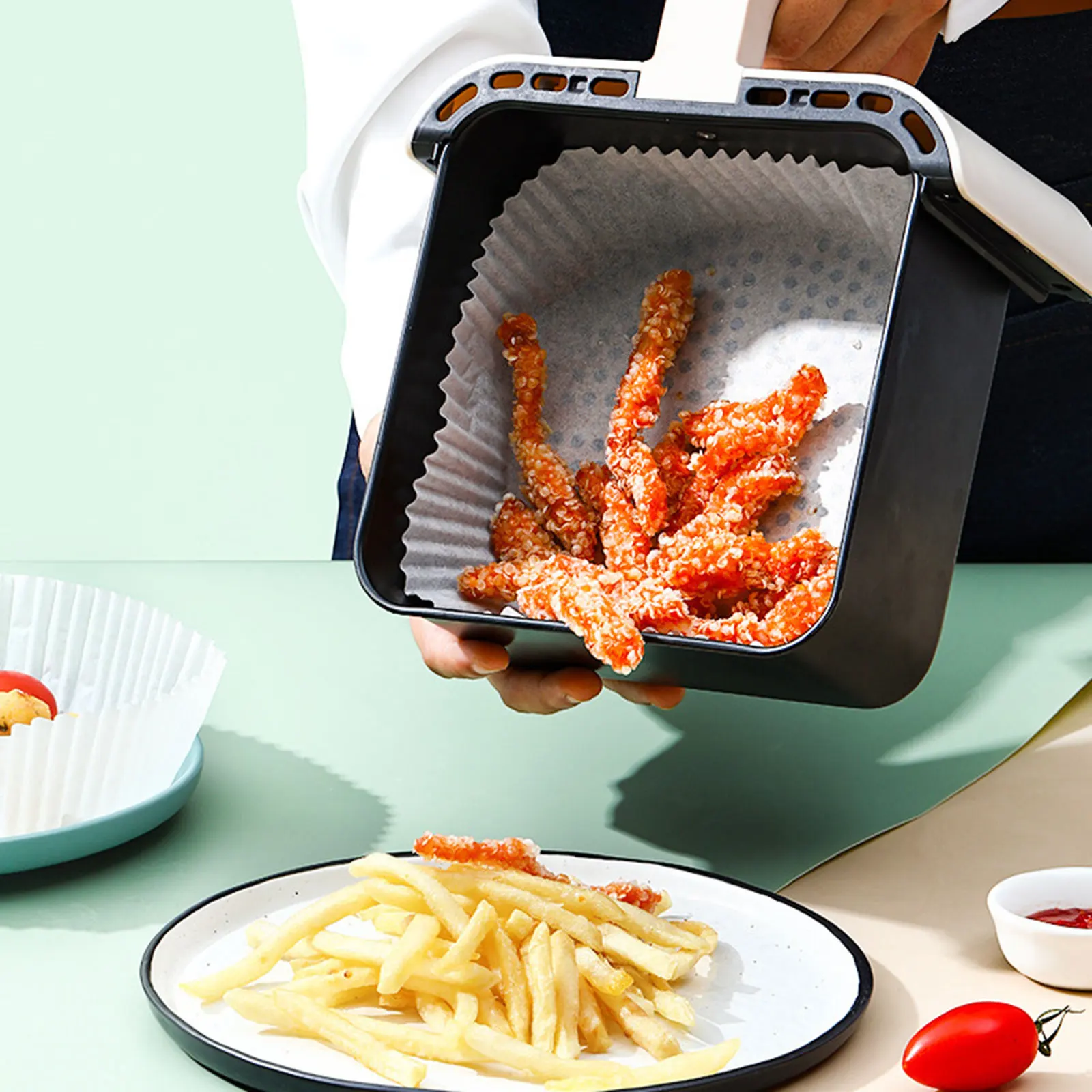 Baking Air Fryer Paper Practical Disposable Paper Pulp Steamer Mat for Air Fryers Steaming Basket Cooking Baking Gadgets
Baking Air Fryer Paper Practical Disposable Paper Pulp Steamer Mat for Air Fryers Steaming Basket Cooking Baking Gadgets