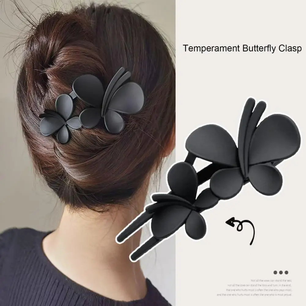 Trendy Big Hairgrip Anti-fall Headwear Frosted Butterflies Flower Women Hairpin Headdress Hair Clip Hair Accessories
Trendy Big Hairgrip Anti-fall Headwear Frosted Butterflies Flower Women Hairpin Headdress Hair Clip Hair Accessories