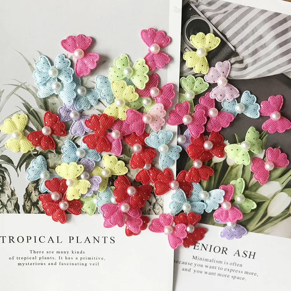 Цветные тканевые жемчужные цветы, набор из 100 штук
Цветные тканевые жемчужные цветы, набор из 100 штук