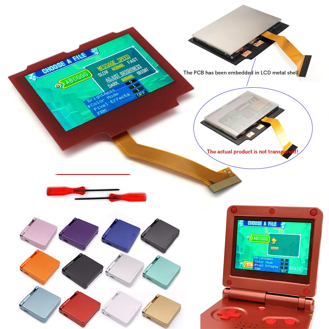 Drop in V5 красный предварительно ламинированный экран GBA SP IPS подсветка для Gameboy Advance SP нет необходимости в Cuting Shell
Drop in V5 красный предварительно ламинированный экран GBA SP IPS подсветка для Gameboy Advance SP нет необходимости в Cuting Shell