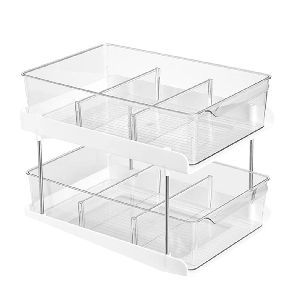 Kitchen Sink Storage Rack Drawer Type Can Be Pushed and Pulled Under the Cabinet Telescopic Double Shelf
Kitchen Sink Storage Rack Drawer Type Can Be Pushed and Pulled Under the Cabinet Telescopic Double Shelf