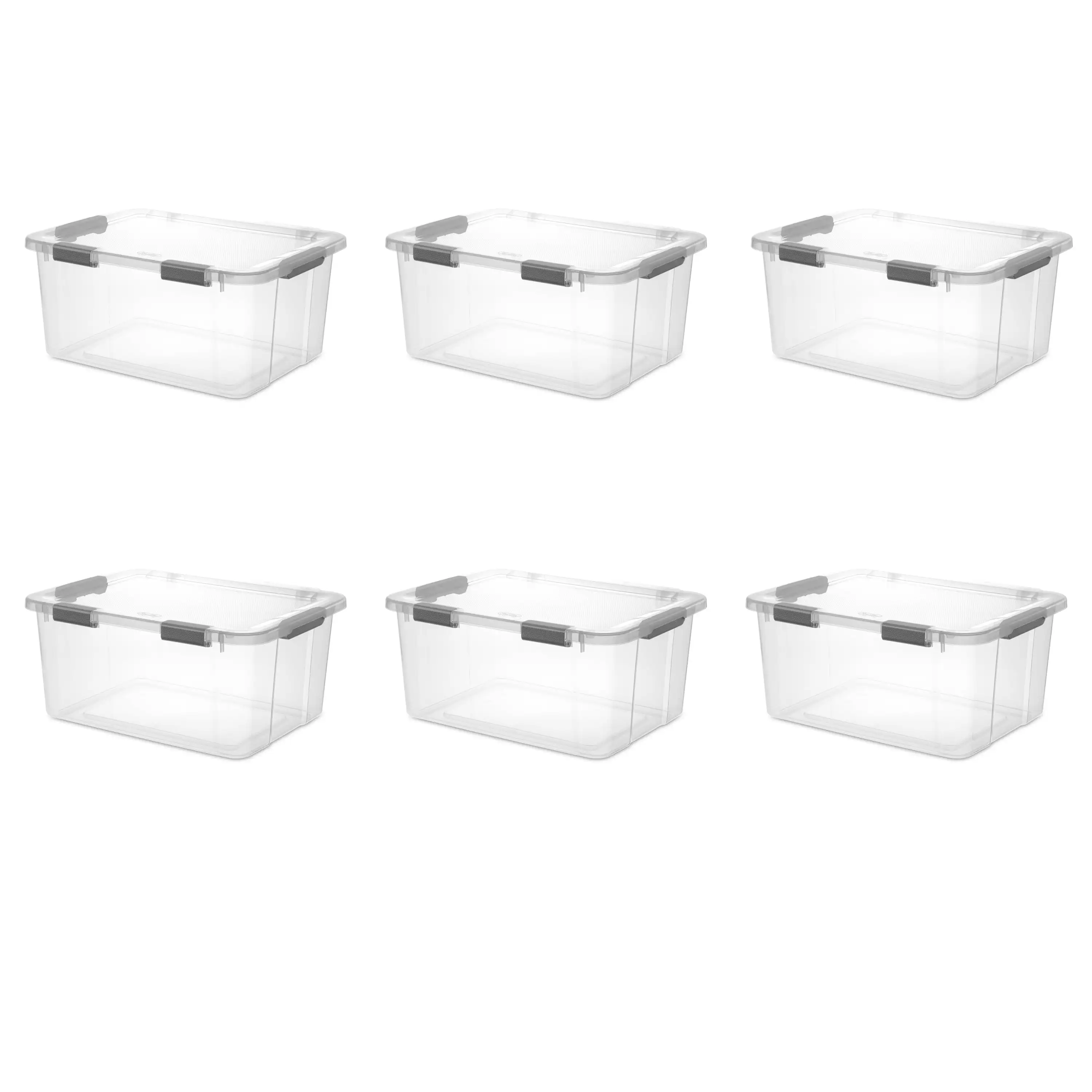/Sterilite 60 Qt. Пластиковый ящик для хранения HingeLID, плоский серый, набор из 6 шт.
/Sterilite 60 Qt. Пластиковый ящик для хранения HingeLID, плоский серый, набор из 6 шт.