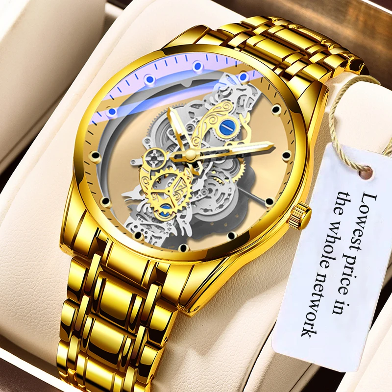 2022 Luxury Original Men Sports Wrist Watch Gold Quartz Stainless steel Waterproof Dual Display Clock Watches Relogio Masculino
2022 Luxury Original Men Sports Wrist Watch Gold Quartz Stainless steel Waterproof Dual Display Clock Watches Relogio Masculino