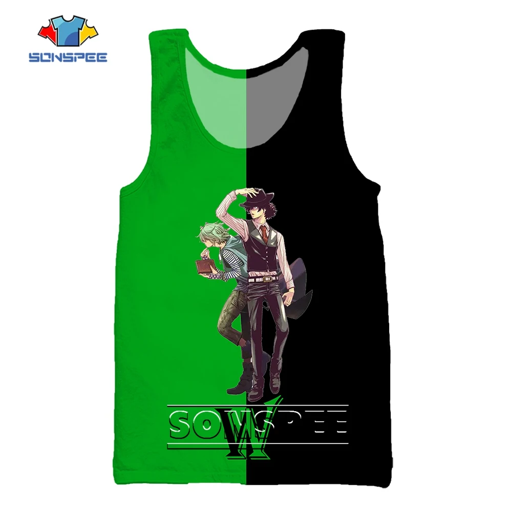 SONSPEE Summer Cool Color Asymmetry Cartoon 3D Printing Sleeveless Vest Men Women Oversize Streetwear Anime Detective Tank Tops
SONSPEE Summer Cool Color Asymmetry Cartoon 3D Printing Sleeveless Vest Men Women Oversize Streetwear Anime Detective Tank Tops