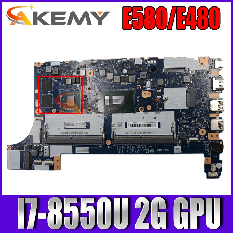 NM-B421 For Lenovo Thinkpad E580/E480 Laptop Motherboard EE480/EE580 NM-B421 CPU I7-8550U GPU AMD 2GB WIN DDR4 100% Fully Tested
NM-B421 For Lenovo Thinkpad E580/E480 Laptop Motherboard EE480/EE580 NM-B421 CPU I7-8550U GPU AMD 2GB WIN DDR4 100% Fully Tested
