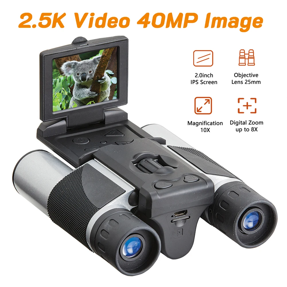 Мощный бинокль, телескоп с HD ЖК-экраном и цифровым экраном, 12X32 зум, для отдыха на природе, охоты
Мощный бинокль, телескоп с HD ЖК-экраном и цифровым экраном, 12X32 зум, для отдыха на природе, охоты