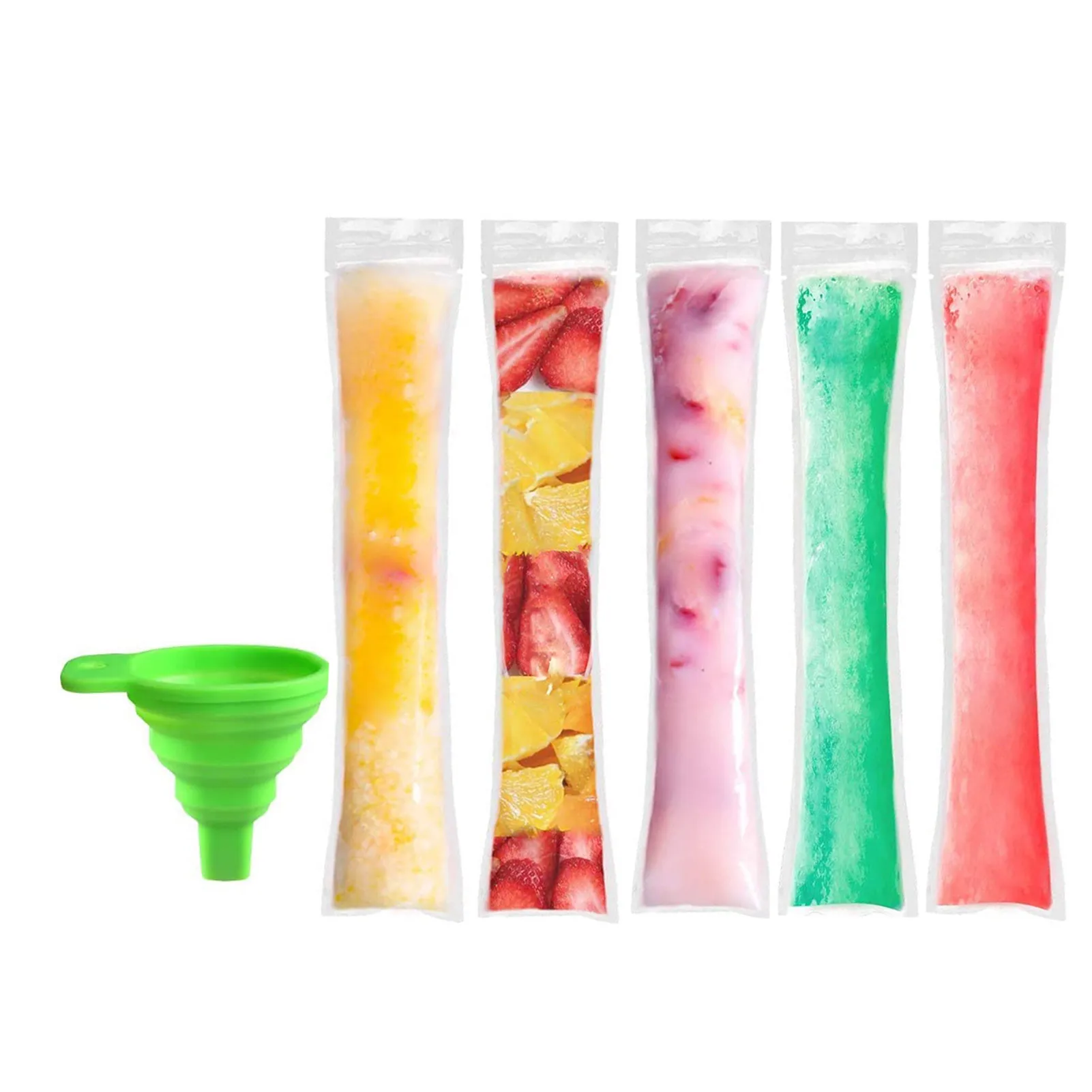 Freezer Popsicle Bags Popsicle Bags For DIY Ice Cream ABS Ice Bags With Silicone Funnel DIY Ice Cream Pouch For Making Ice Cream
Freezer Popsicle Bags Popsicle Bags For DIY Ice Cream ABS Ice Bags With Silicone Funnel DIY Ice Cream Pouch For Making Ice Cream