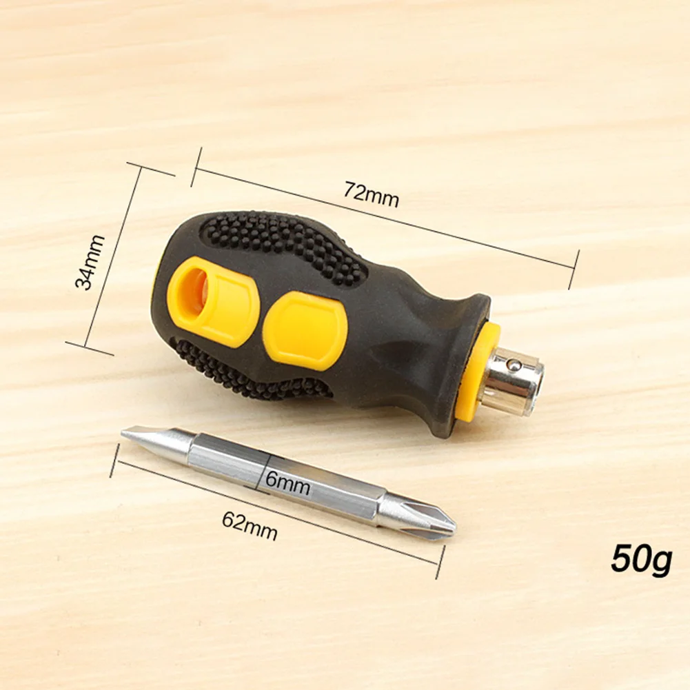 1pc Dual Purpose Slotted/Phillips Screwdriver Rubber-coated Non-slip Handle Screw Driver Repair Hand Tools Encapsulation/Crysta
1pc Dual Purpose Slotted/Phillips Screwdriver Rubber-coated Non-slip Handle Screw Driver Repair Hand Tools Encapsulation/Crysta