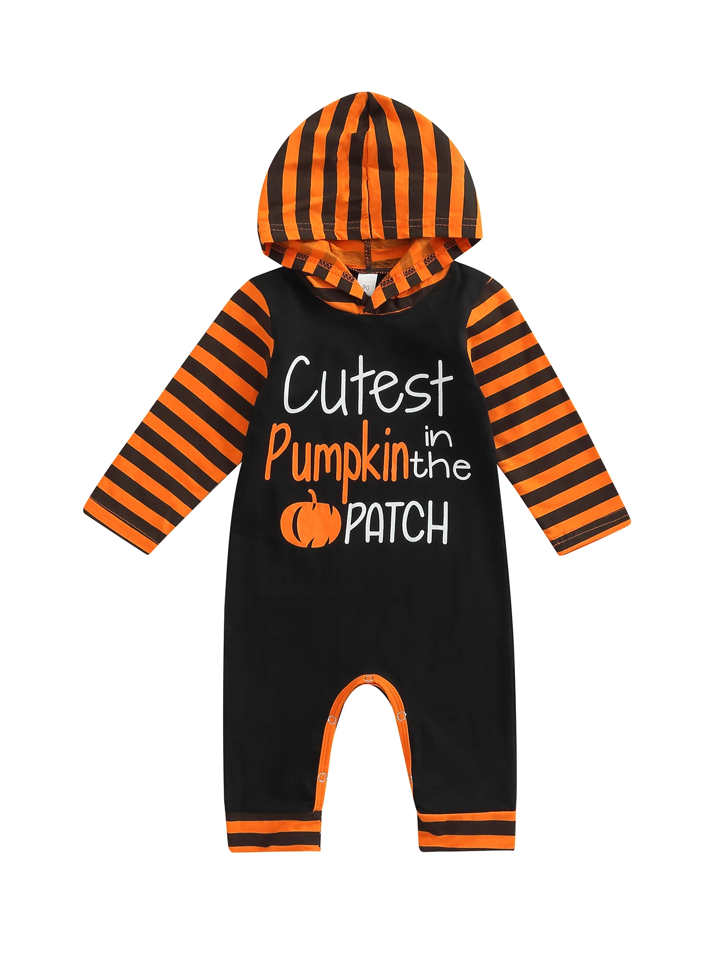 Newborn Infant Babys Halloween Jumpsuit Long Stripes Sleeve Hooded Letter Printed Hoodie Romper Outfits
Newborn Infant Babys Halloween Jumpsuit Long Stripes Sleeve Hooded Letter Printed Hoodie Romper Outfits