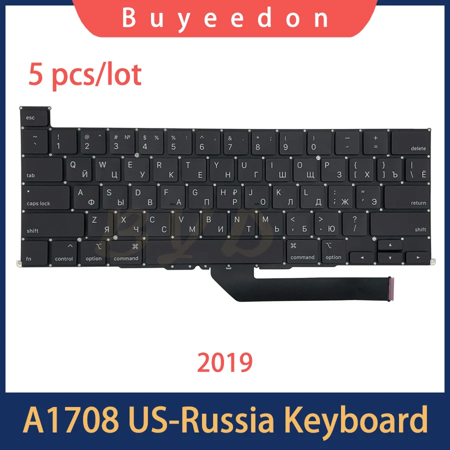 5pcs/lot New US-Russia Layout A2141 Keyboard For Macbook Pro Retina 16" A2141 Keyboard 2019 Year
5pcs/lot New US-Russia Layout A2141 Keyboard For Macbook Pro Retina 16" A2141 Keyboard 2019 Year