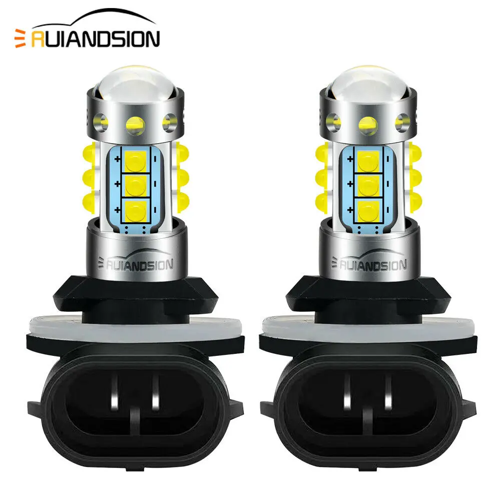 Ruiandsion 2Pcs 881 H27 LED Car Fog Light Front Driving Globe White/Blue for KIA/Hyundai/Polaris
Ruiandsion 2Pcs 881 H27 LED Car Fog Light Front Driving Globe White/Blue for KIA/Hyundai/Polaris