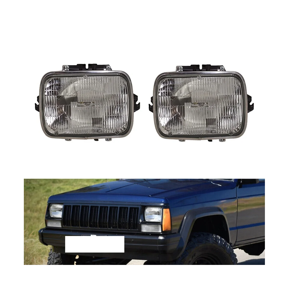 Для 1984-2001 Jeep Cherokee, головная лампа, галогенная фара с набором ламп Lh и Rh 56000111 56000110
Для 1984-2001 Jeep Cherokee, головная лампа, галогенная фара с набором ламп Lh и Rh 56000111 56000110
