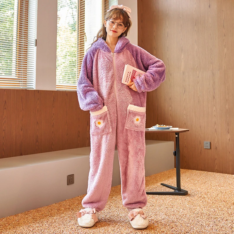 Kigurumis Winter Thicken Women Onesie Pijama Soft Plush Pyjama Pour Femme Lovely Sweet Girl Zipper One-piece Jumpsuit Christmas
Kigurumis Winter Thicken Women Onesie Pijama Soft Plush Pyjama Pour Femme Lovely Sweet Girl Zipper One-piece Jumpsuit Christmas