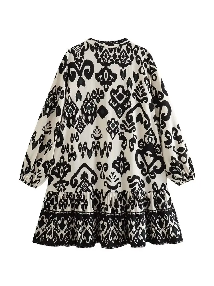 Women Long Sleeve Female Dress Boho Loose Summer Dress Women TRAF 2023 Print Shirt Dress Woman Black Ruffle Short Dresses for
Women Long Sleeve Female Dress Boho Loose Summer Dress Women TRAF 2023 Print Shirt Dress Woman Black Ruffle Short Dresses for