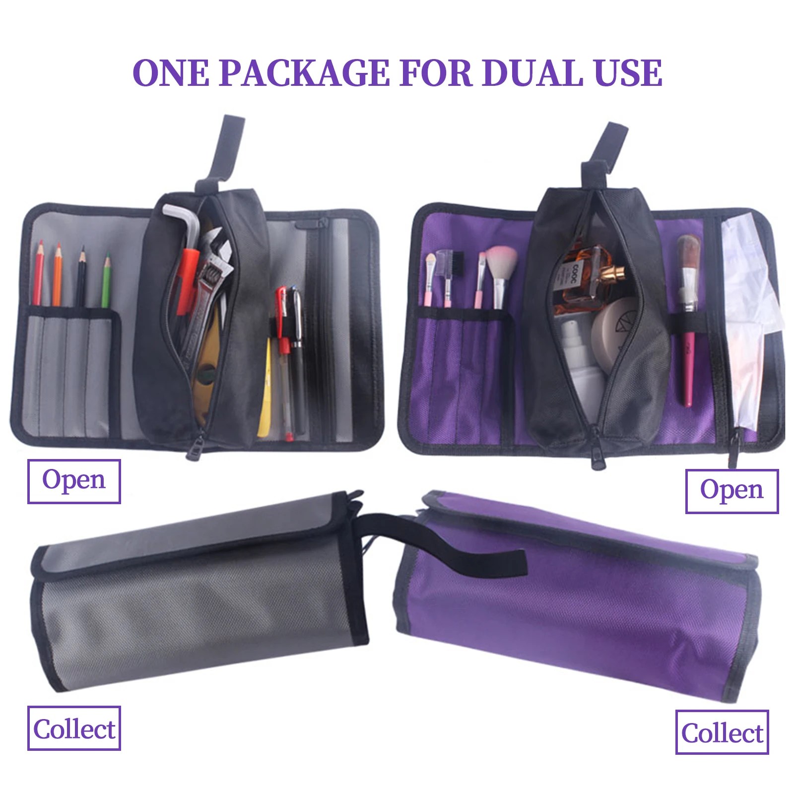 Tool Roll Bag - Tools NOT included, Empty Roll Up Wrench Organizer Tool Pouch for Tools or Makeup Cosmetics
Tool Roll Bag - Tools NOT included, Empty Roll Up Wrench Organizer Tool Pouch for Tools or Makeup Cosmetics