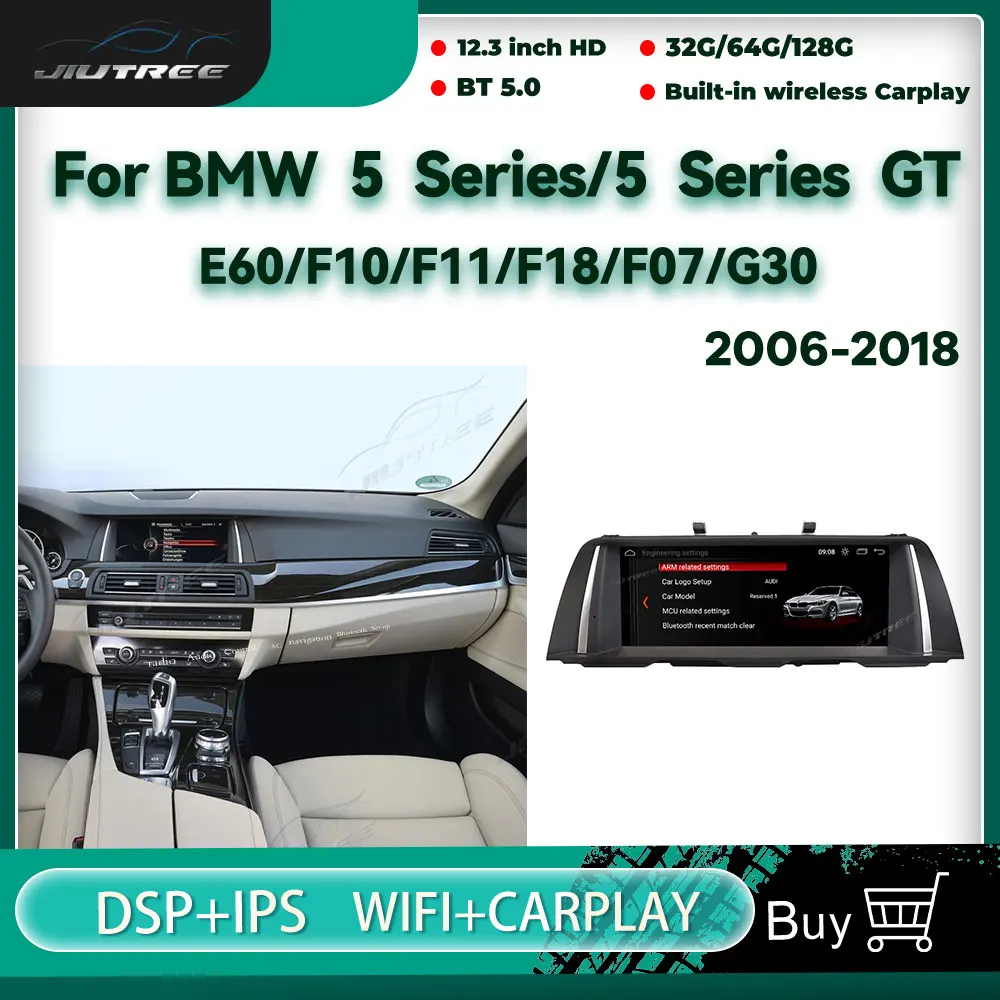 Android 10 Car Radio Stereo Multimedia Player GPS Navigation for BMW 5 Series/5 Series GT E60/G30/F10/F11/F18/F07 2006-2017
Android 10 Car Radio Stereo Multimedia Player GPS Navigation for BMW 5 Series/5 Series GT E60/G30/F10/F11/F18/F07 2006-2017