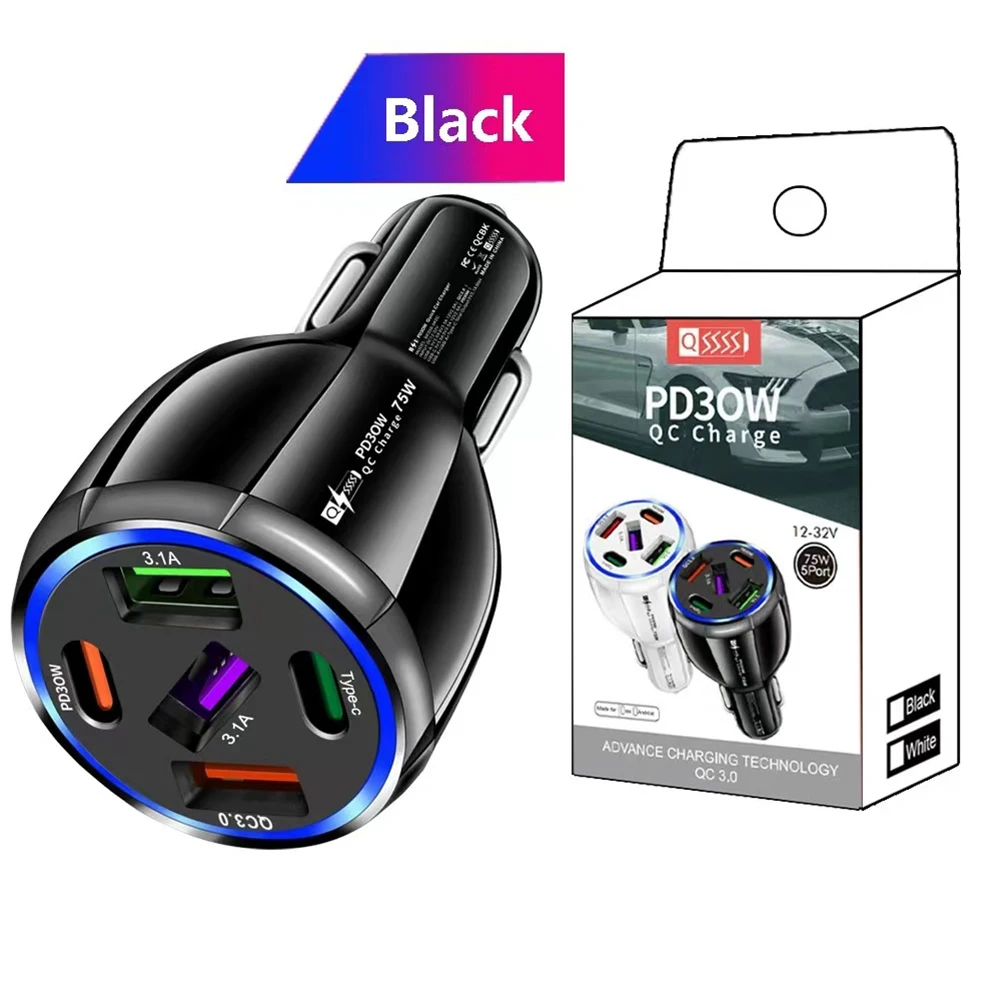 Charger Car Charger Car Car Accessories DC12-32V For Phone Socket Adapter Universal 3USB+2PD 5V 3A None Brand New
Charger Car Charger Car Car Accessories DC12-32V For Phone Socket Adapter Universal 3USB+2PD 5V 3A None Brand New