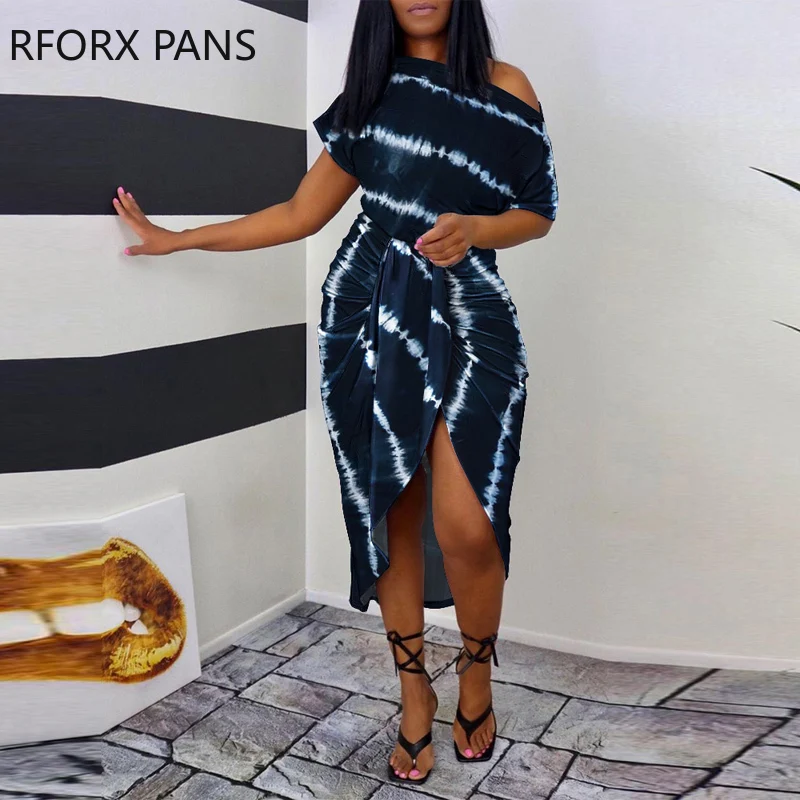 Women Tie Dye Print Ruched Slit Casual Dress
Women Tie Dye Print Ruched Slit Casual Dress