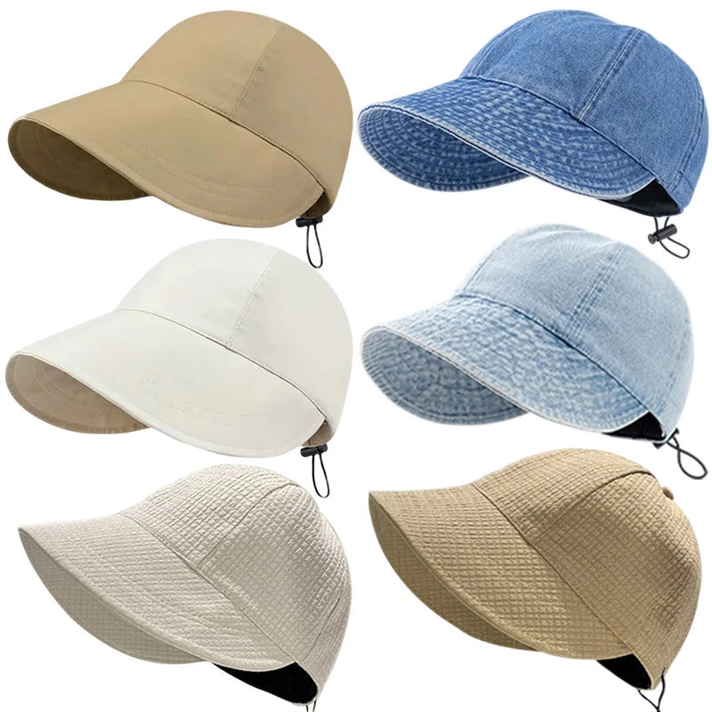 Summer Sun Hat Foldable Wide Brim Women Bucket Hat Girl Lady UV Protection Adjustable Outdoor Beach Panama Caps Ponytail Cap
Summer Sun Hat Foldable Wide Brim Women Bucket Hat Girl Lady UV Protection Adjustable Outdoor Beach Panama Caps Ponytail Cap