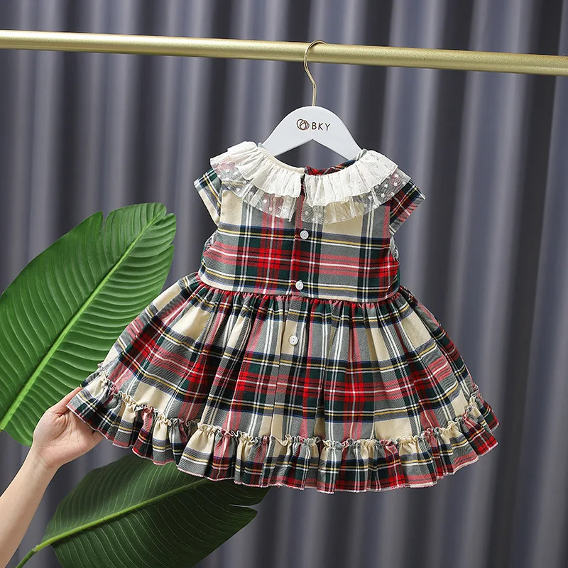 Girls Spanish Baby Dress with Pants Children Lolita Princess Ball Gown Toddler Vintage Plaid Dresses Infant GZB143
Girls Spanish Baby Dress with Pants Children Lolita Princess Ball Gown Toddler Vintage Plaid Dresses Infant GZB143
