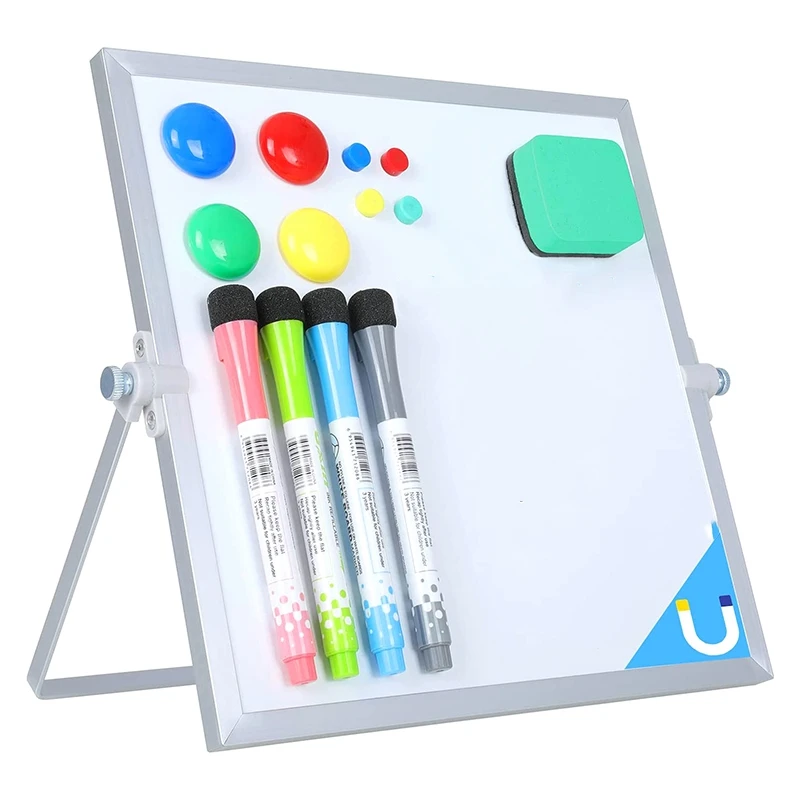 White Board,10X10 Inch Double Sided Magnetic Dry Erase Board,4 Markers,8 Magnets And 1 Eraser,Portable Dry Erase Boards
White Board,10X10 Inch Double Sided Magnetic Dry Erase Board,4 Markers,8 Magnets And 1 Eraser,Portable Dry Erase Boards