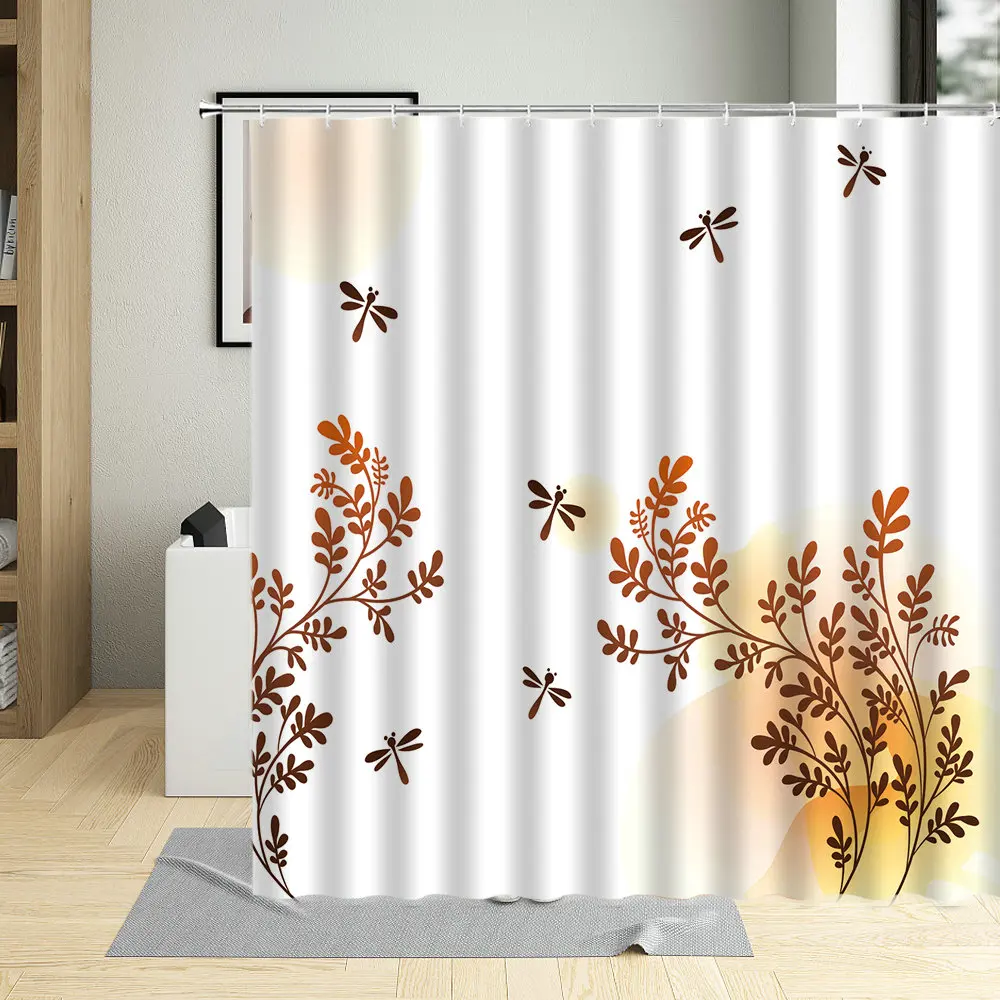 Autumn Scenery Shower Curtain Maple Leaves Branches in Fall Earthen Tones Faded Woodland Art Waterproof with Hooks Bath Curtains
Autumn Scenery Shower Curtain Maple Leaves Branches in Fall Earthen Tones Faded Woodland Art Waterproof with Hooks Bath Curtains
