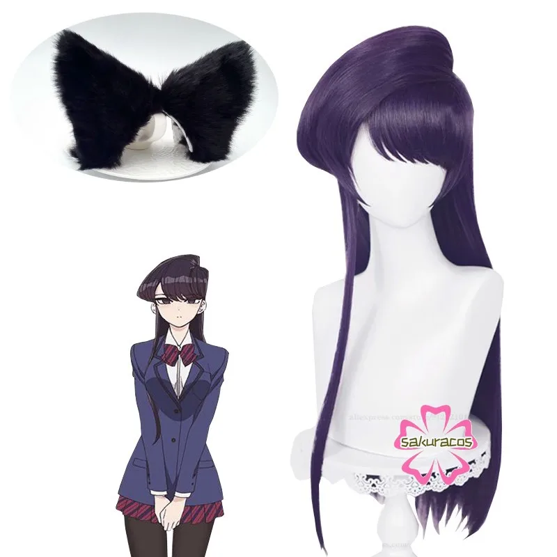 Komi Shoko Cosplay Wig Komi-san Wa Comyushou Desu Dark Purple Long Halloween Costume Prop Role Play Hair Ears + Free Wig Cap
Komi Shoko Cosplay Wig Komi-san Wa Comyushou Desu Dark Purple Long Halloween Costume Prop Role Play Hair Ears + Free Wig Cap