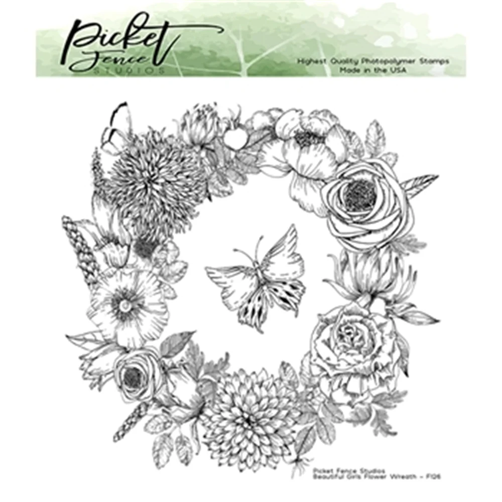 2022 Flower Wreath Butterfly Clear Silicone Cling Stamps Diy Craft Paper Scrapbooking Greeting Card Decoration Embossing Molds
2022 Flower Wreath Butterfly Clear Silicone Cling Stamps Diy Craft Paper Scrapbooking Greeting Card Decoration Embossing Molds