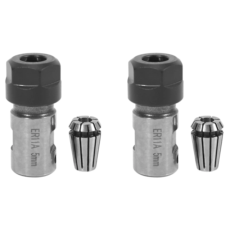 2X Er11 5Mm Motor Shaft Collet Chuck Spindle Extension Rod Inner + Er11 Spring Collet For Cnc Milling Machine
2X Er11 5Mm Motor Shaft Collet Chuck Spindle Extension Rod Inner + Er11 Spring Collet For Cnc Milling Machine
