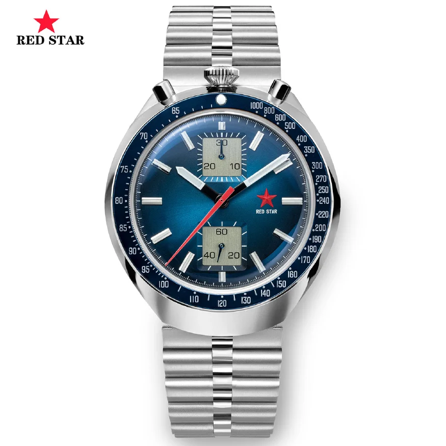 RED STAR Seagull Movement 1963 Chronograph Watch 42mm Men Pilot Waterproof Mechanical st1901 Military Man Watches Clock
RED STAR Seagull Movement 1963 Chronograph Watch 42mm Men Pilot Waterproof Mechanical st1901 Military Man Watches Clock