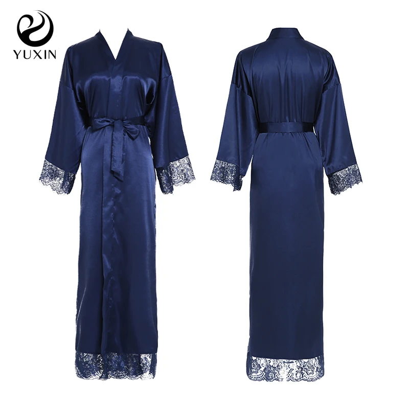 YUXINBRIDAL 2019 New 11 Colors Silk Satin Lace Robes Bridesmaid Bride Robes Wedding Long Robe Bathrobe Women Robe Navy
YUXINBRIDAL 2019 New 11 Colors Silk Satin Lace Robes Bridesmaid Bride Robes Wedding Long Robe Bathrobe Women Robe Navy
