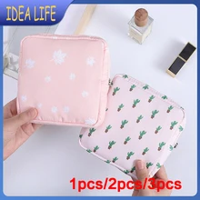 Cartoon Cute Pattern Storage Bag Coin Purse Sanitary Pad Pouch Zipper Bag Tampon Storage Tampon Holder Sanitary Napkin Organizer