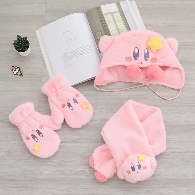 Kawaii Kirby Winter Warm Pink Hat Scarf Glove Set Cute Cartoon Girl Winter Warm Goods Girl Friend Birthday Christmas Gift
Kawaii Kirby Winter Warm Pink Hat Scarf Glove Set Cute Cartoon Girl Winter Warm Goods Girl Friend Birthday Christmas Gift