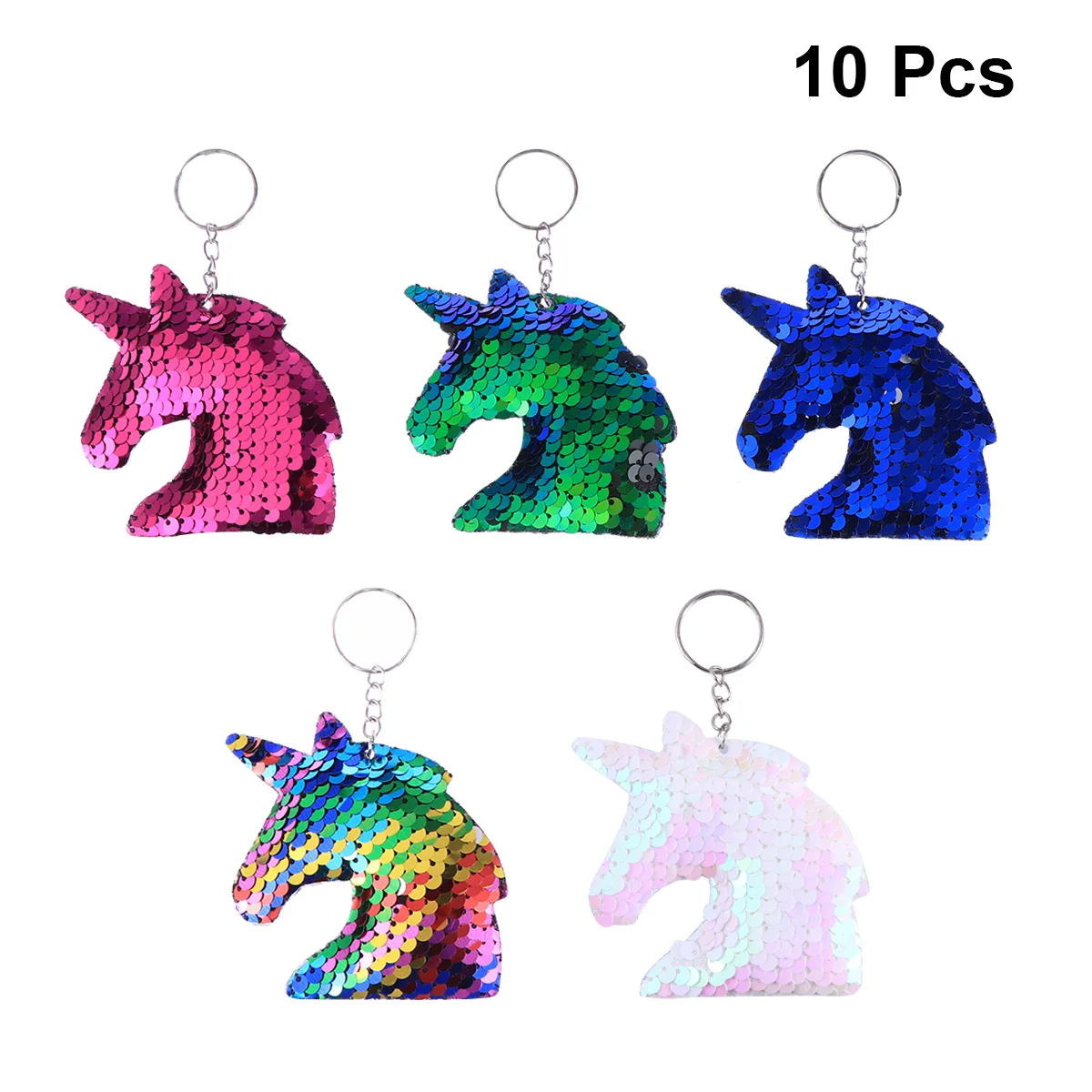 10pcs Glitter Sequins Keychain Keyring Colorful Key Chain Charm Key Holder (Colorful, Rosy, Green, Dark Blue and White)
10pcs Glitter Sequins Keychain Keyring Colorful Key Chain Charm Key Holder (Colorful, Rosy, Green, Dark Blue and White)
