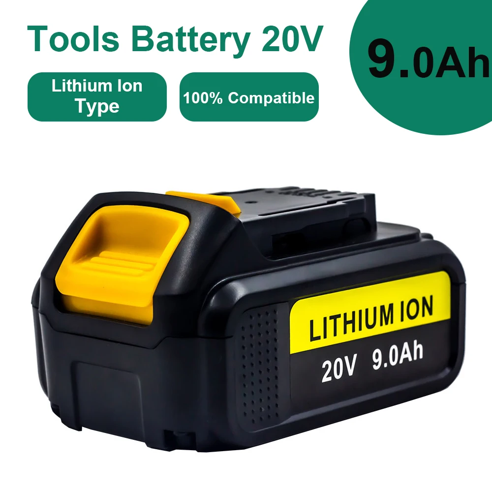 Battery for DeWalt Latest Upgraded 20V 9000mAh Rechargeable Battery with LED for DCB205 DCB204-2 DCB206 Replacement Battery
Battery for DeWalt Latest Upgraded 20V 9000mAh Rechargeable Battery with LED for DCB205 DCB204-2 DCB206 Replacement Battery