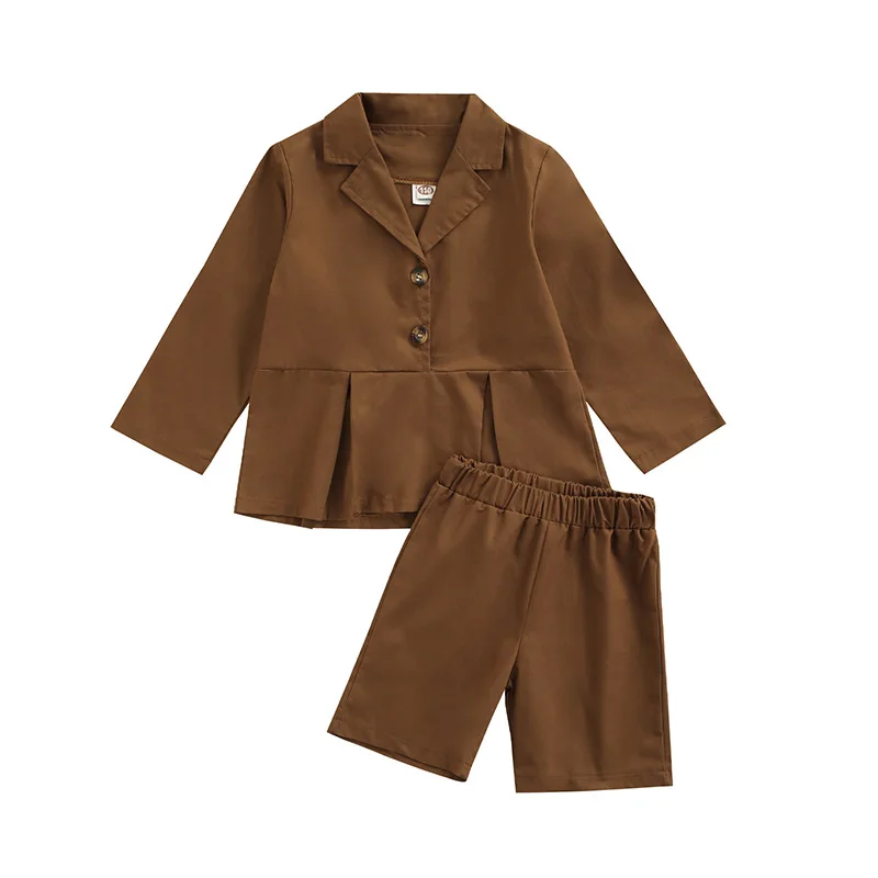 Осенний наряд для девочек, однотонная блузка с длинным рукавом и индивидуальным воротником + свободные шорты для детей, цвет Искусственный, ...
Осенний наряд для девочек, однотонная блузка с длинным рукавом и индивидуальным воротником + свободные шорты для детей, цвет Искусственный, ...