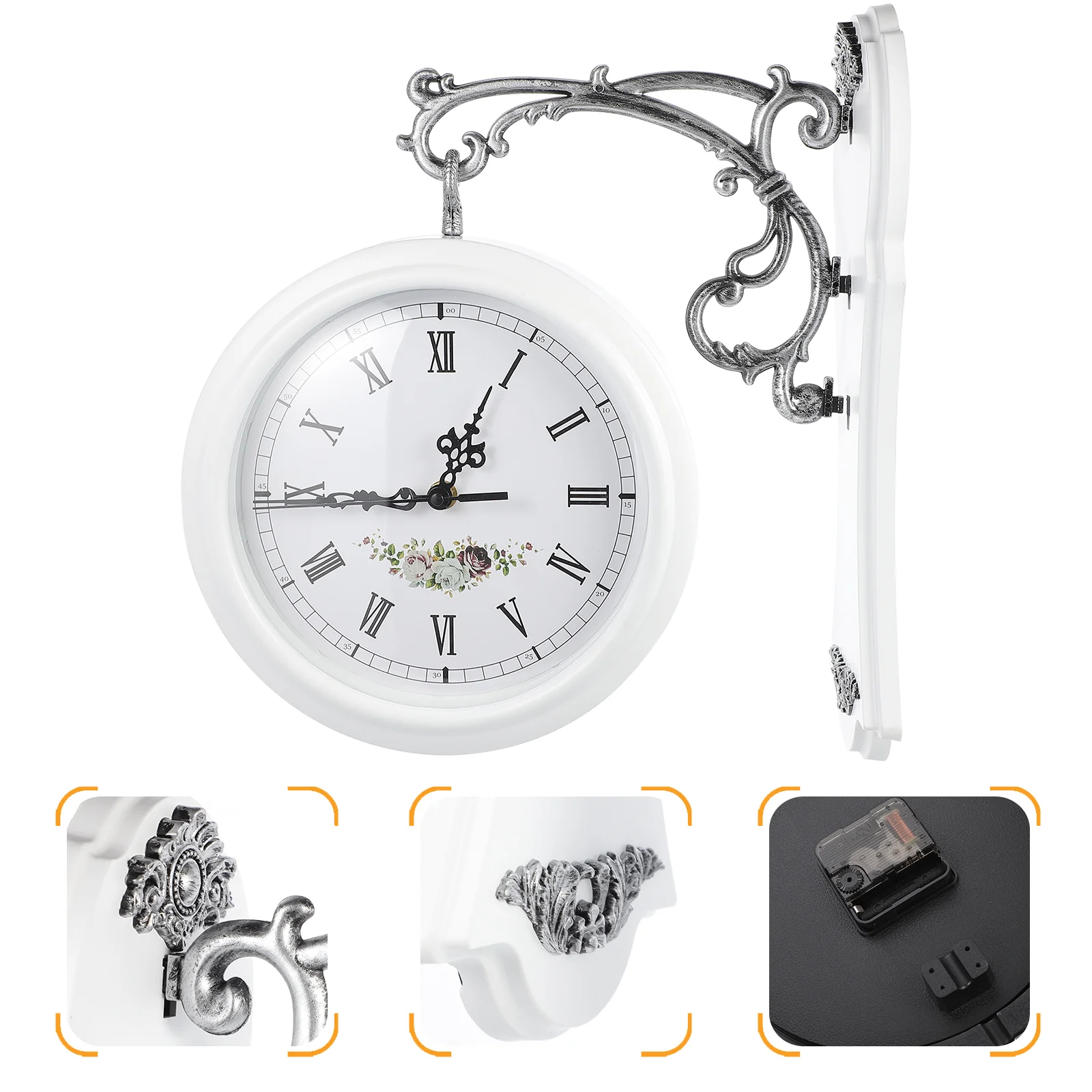 Metal Quiet Wall Clock Outdoor Clock Unique Wall Clocks Rotatable Wall Clock Double Sided Wall Clock Wall Clock Decor
Metal Quiet Wall Clock Outdoor Clock Unique Wall Clocks Rotatable Wall Clock Double Sided Wall Clock Wall Clock Decor