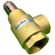 DN40 automatic bypass Valve is used to protect 25m head water pumps in screw compressor water chillers or water cooled freezers