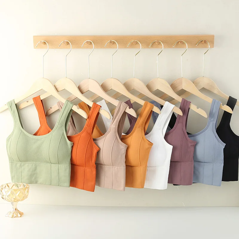 New Seamless Chest Wrap Breathable Tank Top Beauty Back Camisole Crop Top Vest Bra Fashion Streetwear Casual Padded Underwear
New Seamless Chest Wrap Breathable Tank Top Beauty Back Camisole Crop Top Vest Bra Fashion Streetwear Casual Padded Underwear
