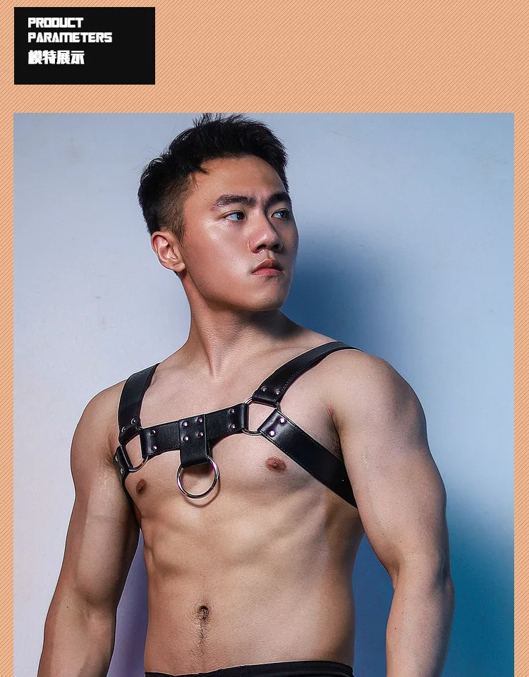 Sexy Black Pu Leather Chest Strap Gogo Dance Clothes Pole Dance Clothing Nightclub Bar Muscle Man Dancer Stage Costume
Sexy Black Pu Leather Chest Strap Gogo Dance Clothes Pole Dance Clothing Nightclub Bar Muscle Man Dancer Stage Costume