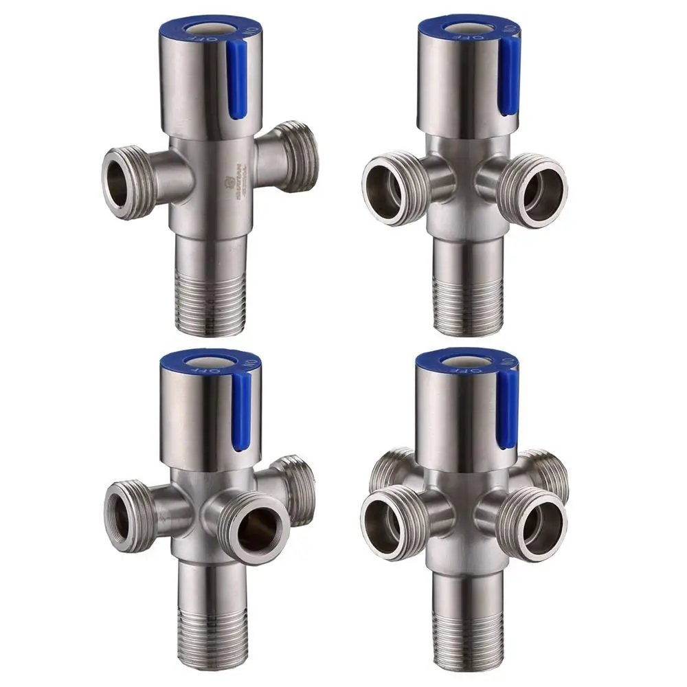 1PC Stainless Steel Angle Valve Thread Triangle Valve Hot and Cold Water Valve Bathroom Connector for Toilet Basin Water Heater
1PC Stainless Steel Angle Valve Thread Triangle Valve Hot and Cold Water Valve Bathroom Connector for Toilet Basin Water Heater
