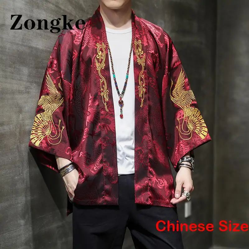 Zongke Crane Embroidery Men's Japan Clothing Japanese Kimono Man Asian Style Shirt Blouse Kawaii Clothes Haori 5XL 2023 Summer
Zongke Crane Embroidery Men's Japan Clothing Japanese Kimono Man Asian Style Shirt Blouse Kawaii Clothes Haori 5XL 2023 Summer