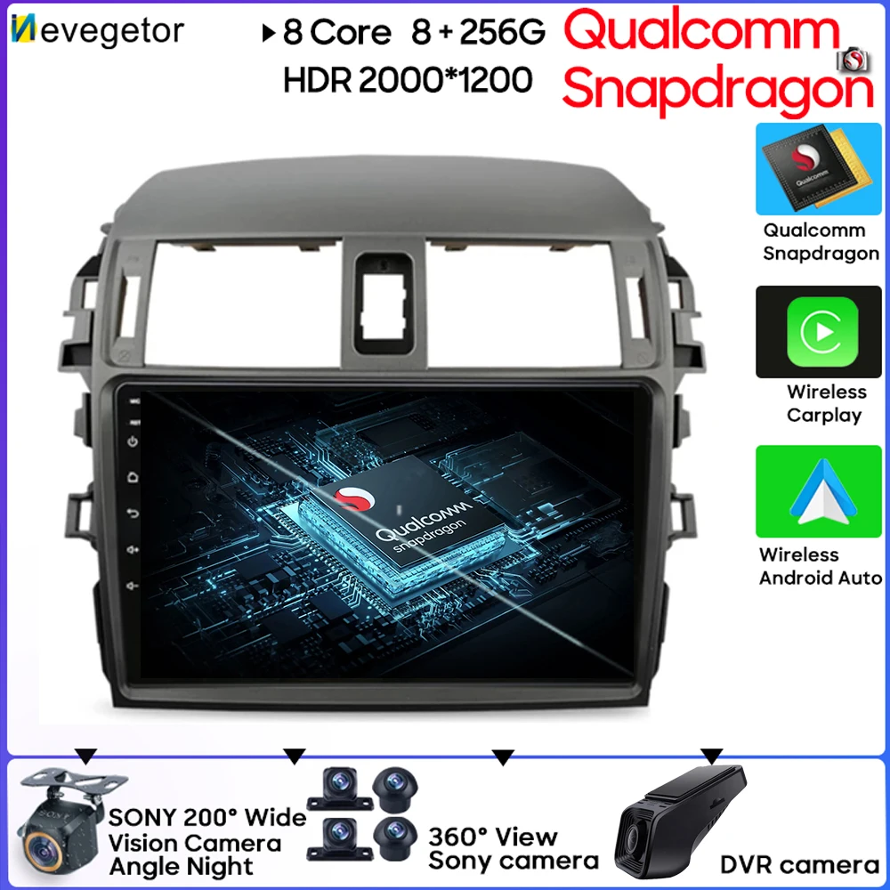Android 13 Carplay Qualcomm Snapdragon For Toyota Corolla E140 E150 2006 -2013 Wireless Android Auto Car Radio Player Bluetooth
Android 13 Carplay Qualcomm Snapdragon For Toyota Corolla E140 E150 2006 -2013 Wireless Android Auto Car Radio Player Bluetooth