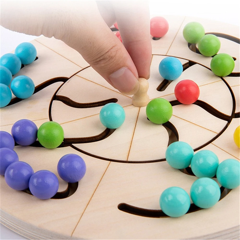 Montessori Educational Wooden Toys Intelligence Turntable Maze Walking Table Board Game Chess for Children's Educational Toys
Montessori Educational Wooden Toys Intelligence Turntable Maze Walking Table Board Game Chess for Children's Educational Toys