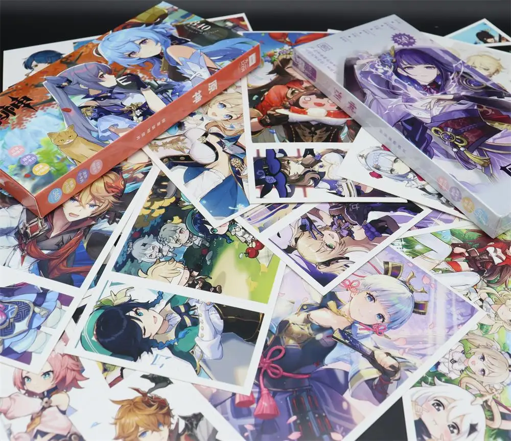 340Pcs 30 Postcards 30 Collection Cards 280 Small Stickers Game Genshin Impact Model Ganyu Keqing Zhongli Exquisite Gift Box
340Pcs 30 Postcards 30 Collection Cards 280 Small Stickers Game Genshin Impact Model Ganyu Keqing Zhongli Exquisite Gift Box
