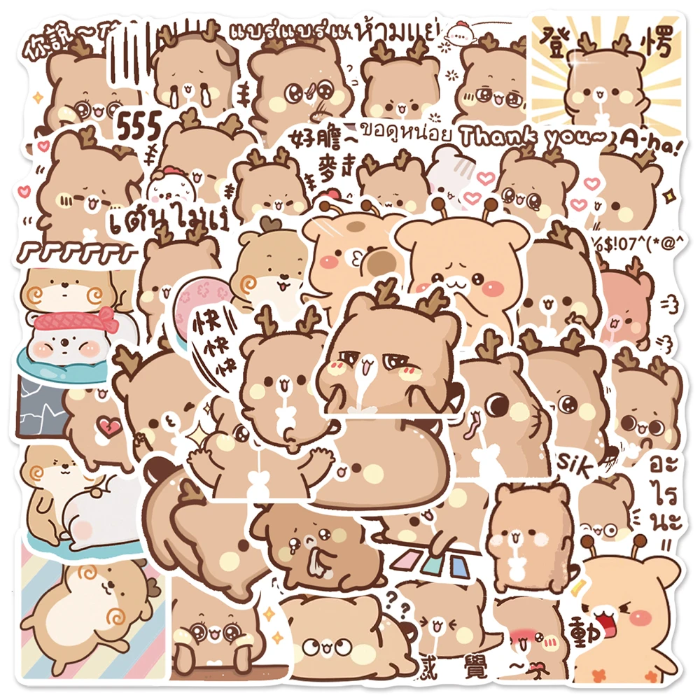 10/30/50/PCS Cartoon Cute Deer Animal Creative Graffiti Sticker Skateboard Bike Car Helmet Laptop Computer Wholesale
10/30/50/PCS Cartoon Cute Deer Animal Creative Graffiti Sticker Skateboard Bike Car Helmet Laptop Computer Wholesale