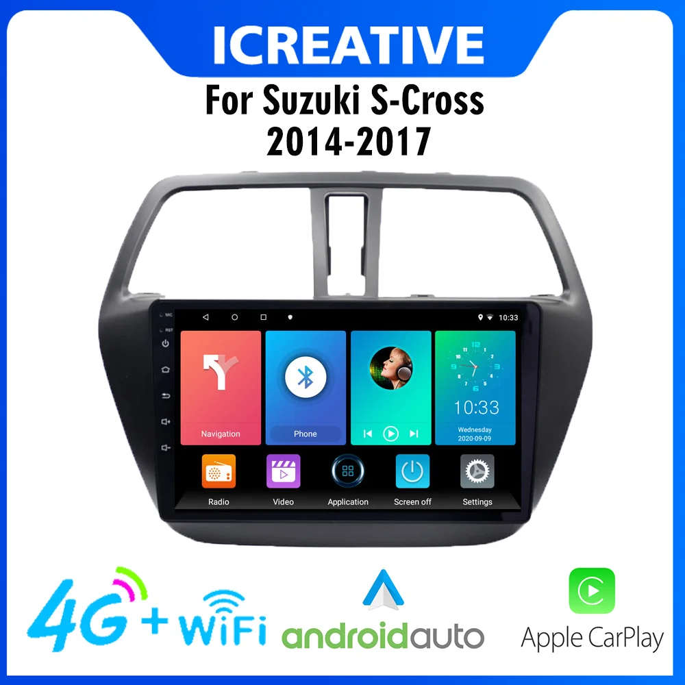 For Suzuki S-Cross 2014 2015 2016 2017 2 DIN 9 inch 2.5D Android 4G Carplay Navigation GPS Car Multimedia Player 
For Suzuki S-Cross 2014 2015 2016 2017 2 DIN 9 inch 2.5D Android 4G Carplay Navigation GPS Car Multimedia Player