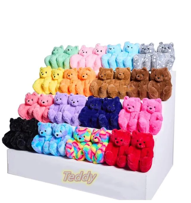 Teddy Bear Women Christmas Plush Slippers Cartoon Cute Bear House Slipper Furry Faux Fur Slides Ladies Furry Flip Flop Shoes Hot
Teddy Bear Women Christmas Plush Slippers Cartoon Cute Bear House Slipper Furry Faux Fur Slides Ladies Furry Flip Flop Shoes Hot